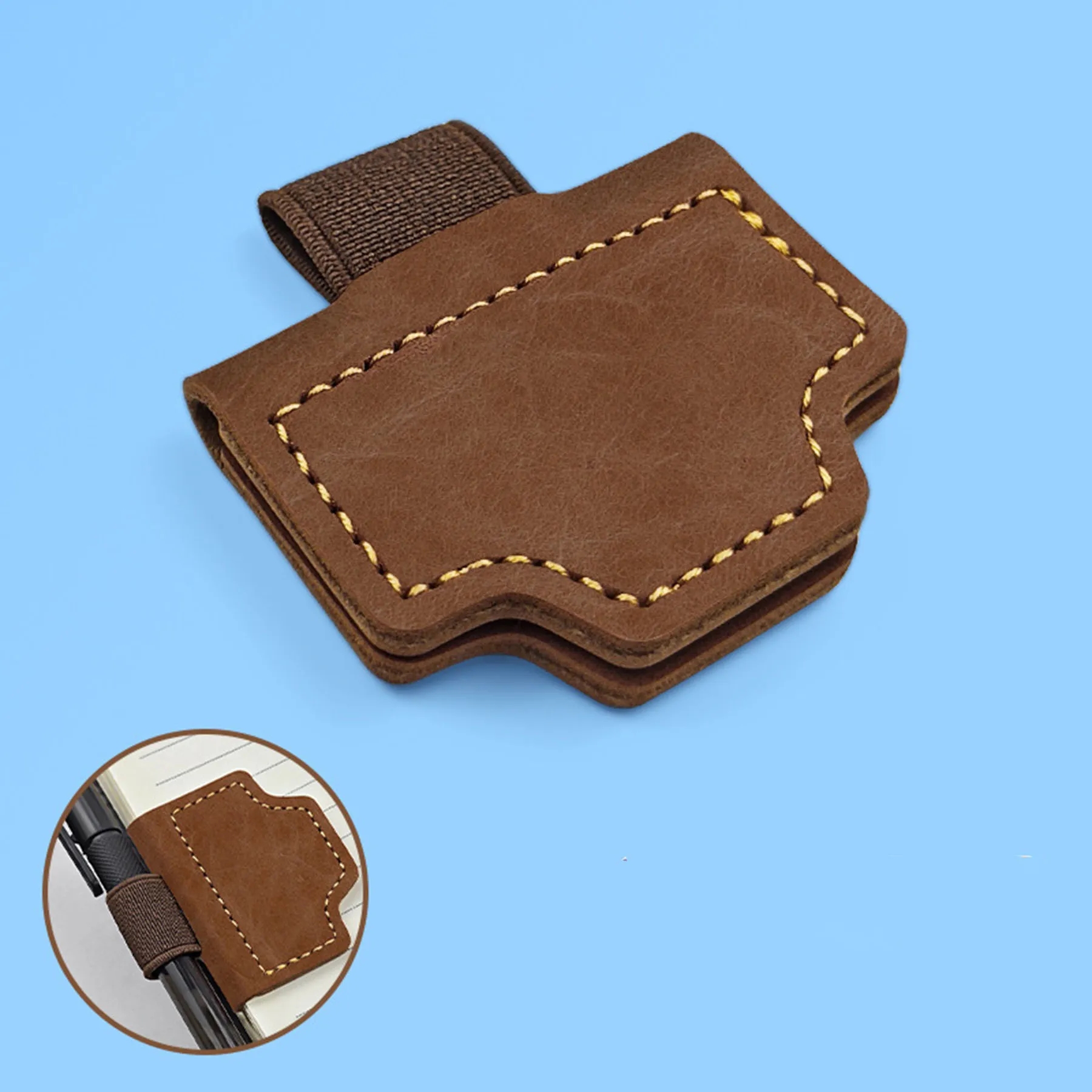 Reversible Magnetic Leather Bookmark 1