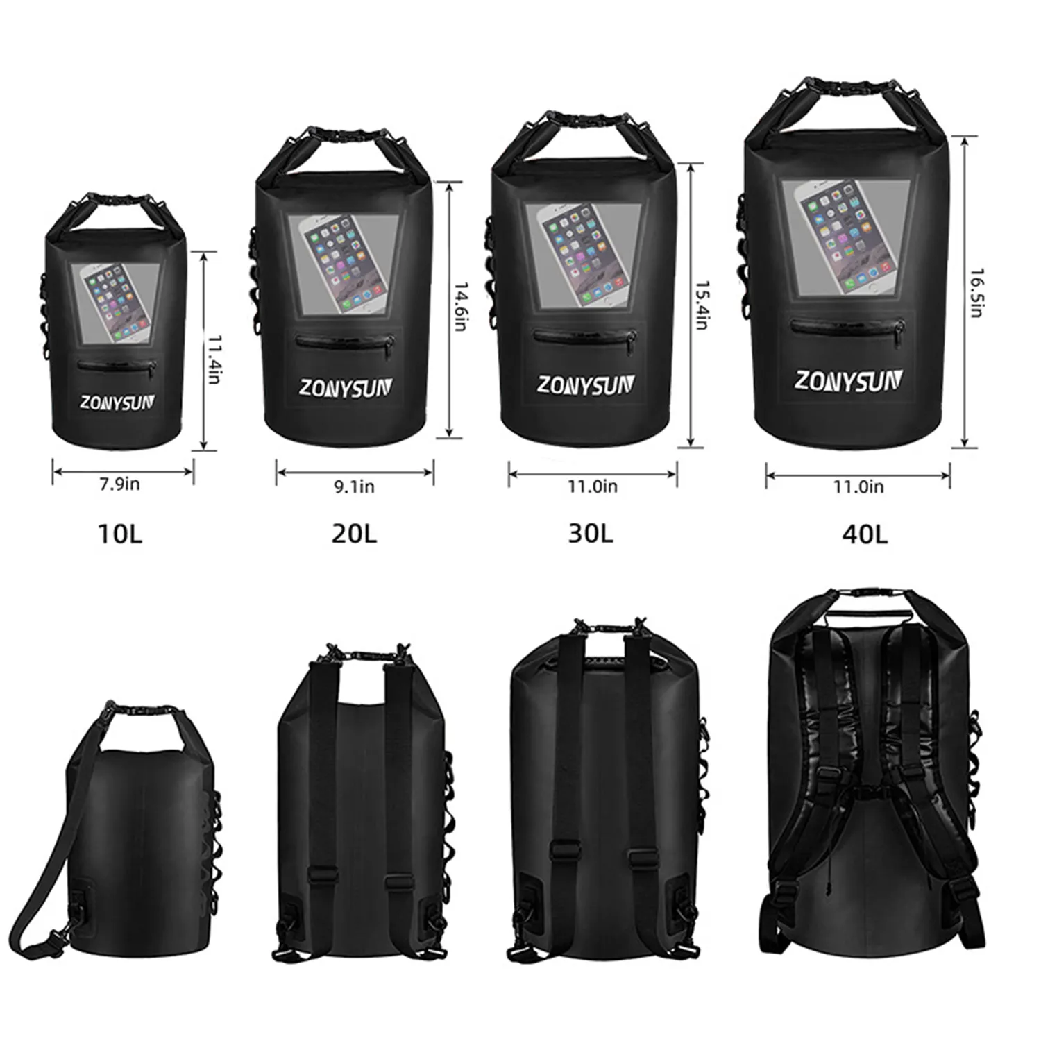 Clear Dry Bag Backpack 6
