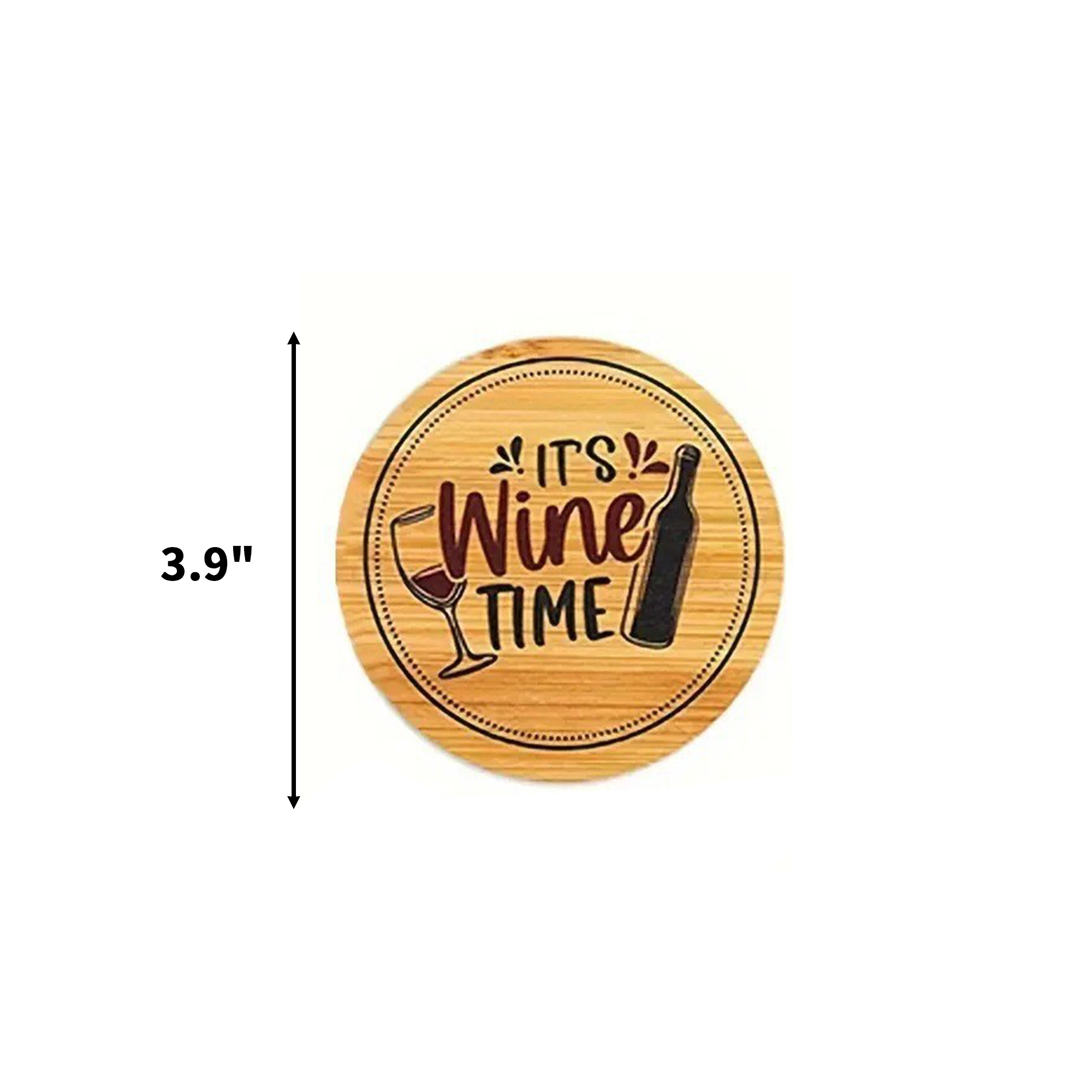 Wood Wine Glass Cover Lid 2