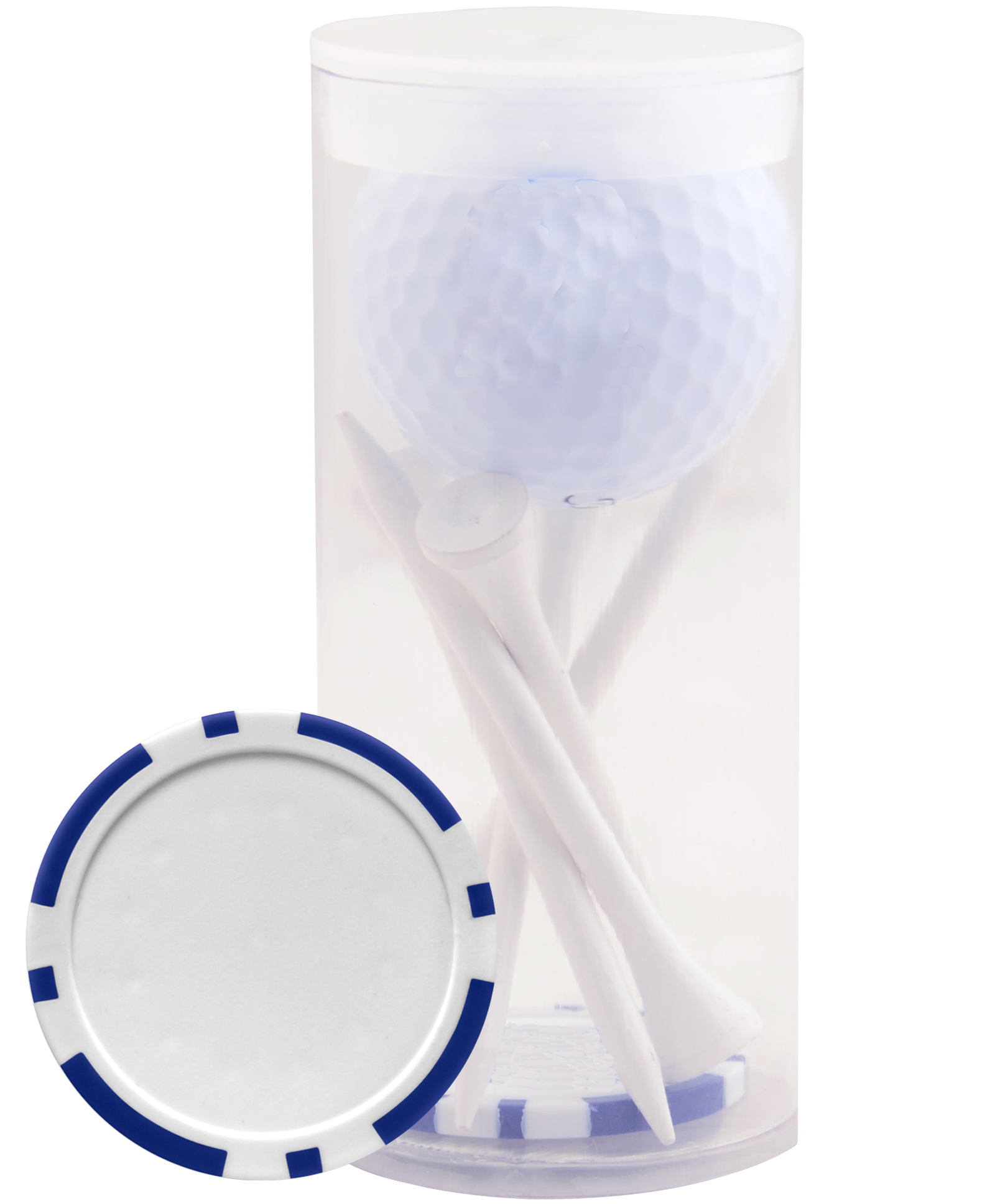 1-Ball 5-Tee Par Pack w/Poker Chip Ball Marker