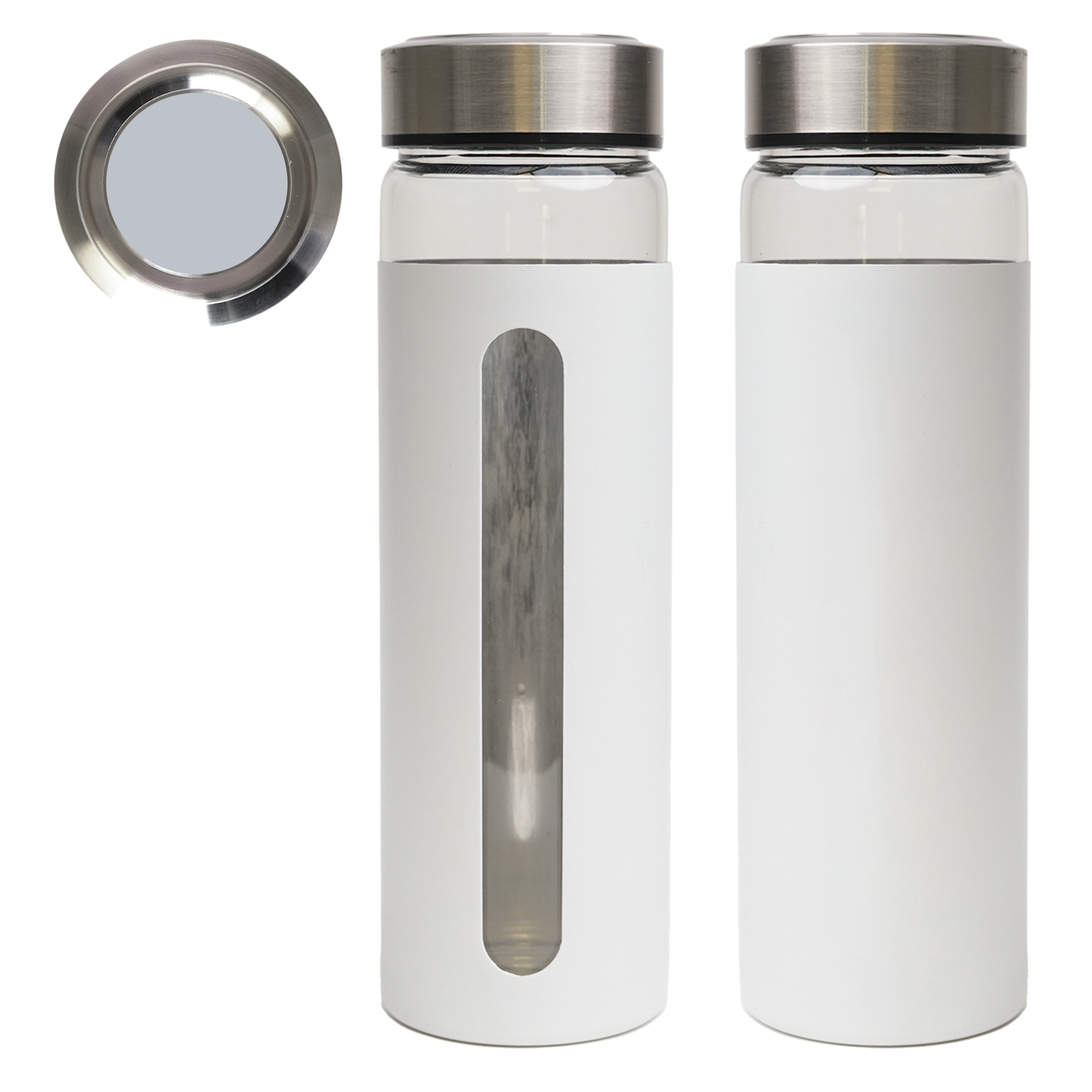 Rideau 600 Ml. (20 Fl.Oz.) Glass Bottle With Aluminum Sleeve 10