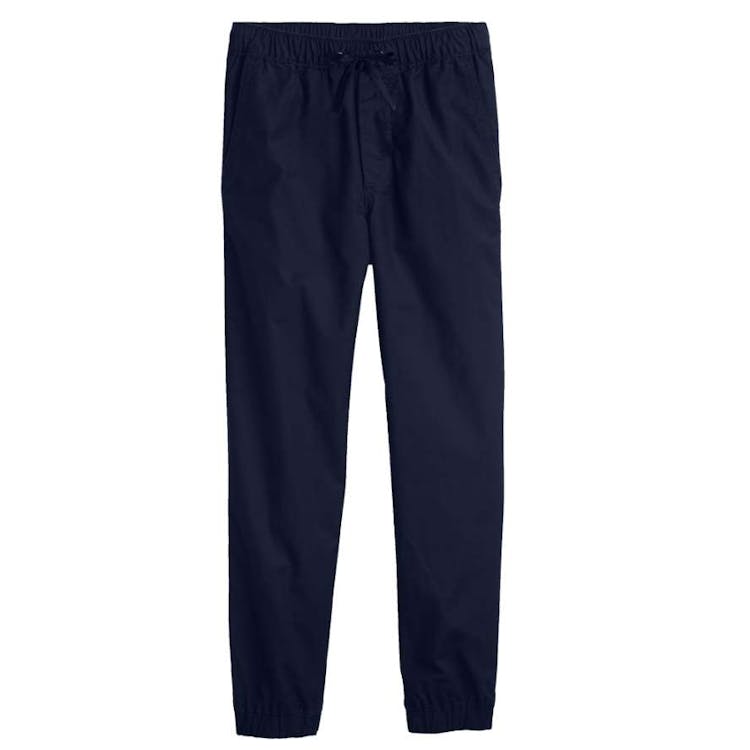 Boys' Slim Fit Twill Joggers - Navy 4-7 2