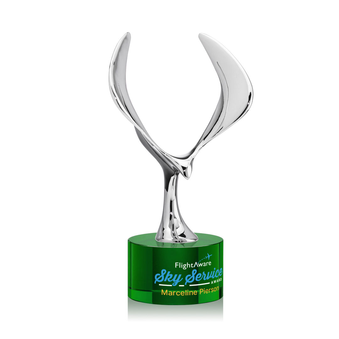 Maverick Eagle VividPrint™ Award on Marvel Base - Green 3