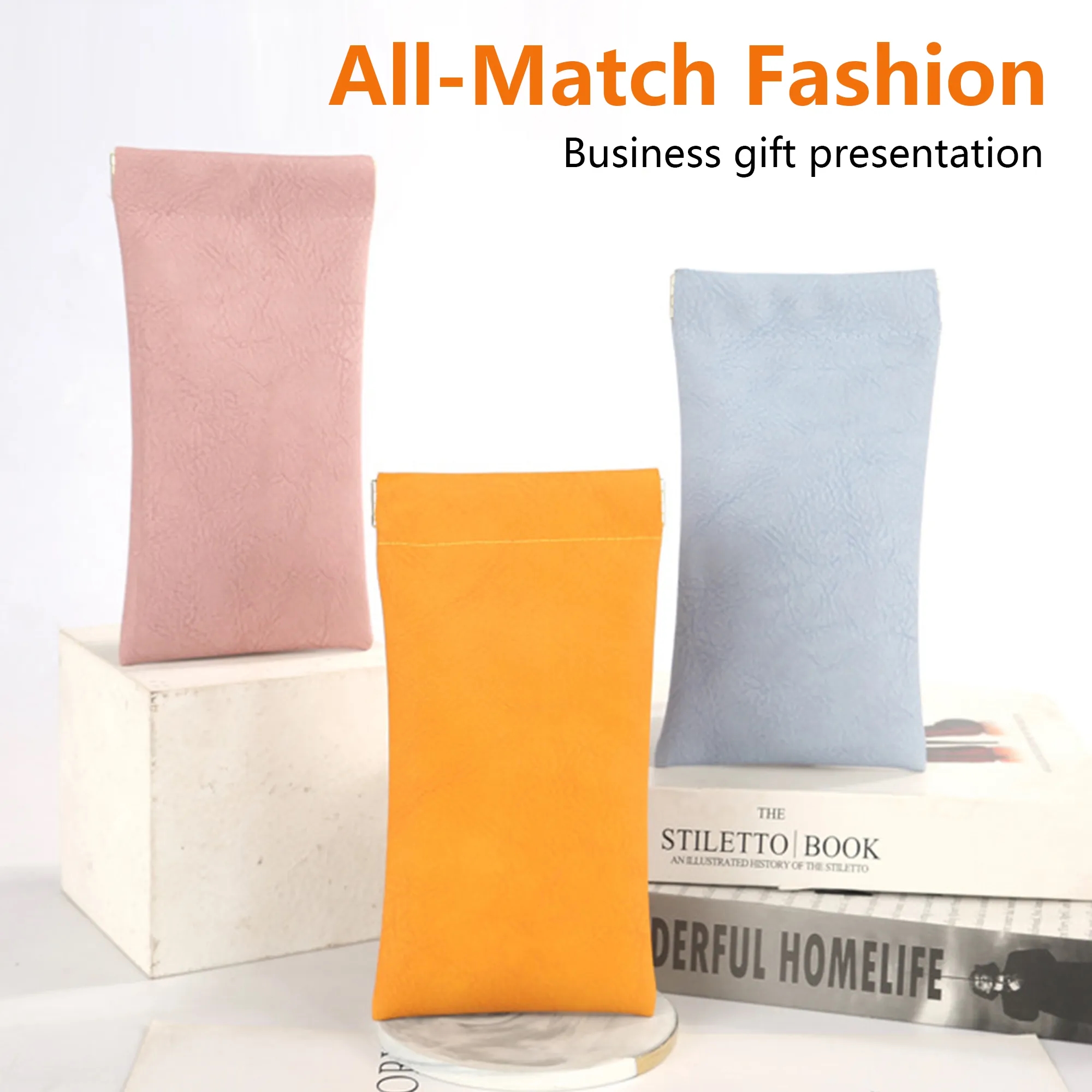 Leather Glasses Case Self-Sealing 4