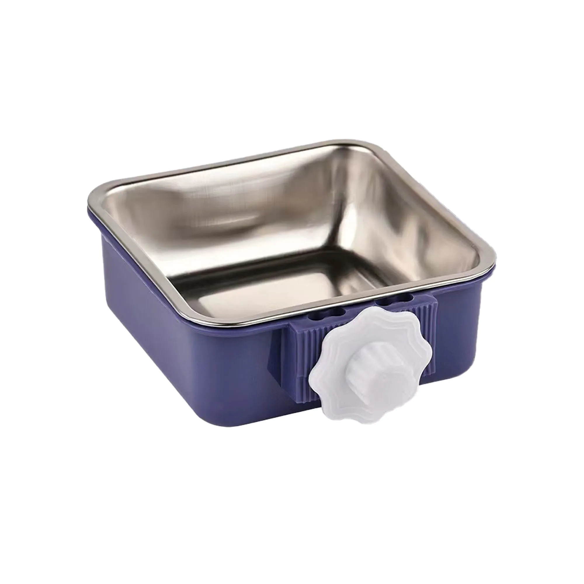 Stainless Steel Removable Hanging Pet Bowl 3