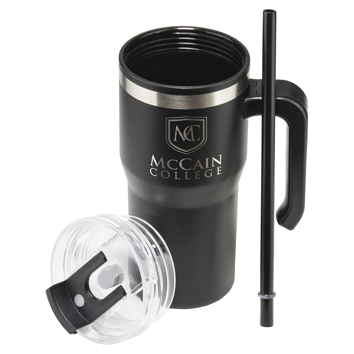 Outback 20 oz Stainless Steel/Polypropylene Mug with Lid and Straw 8