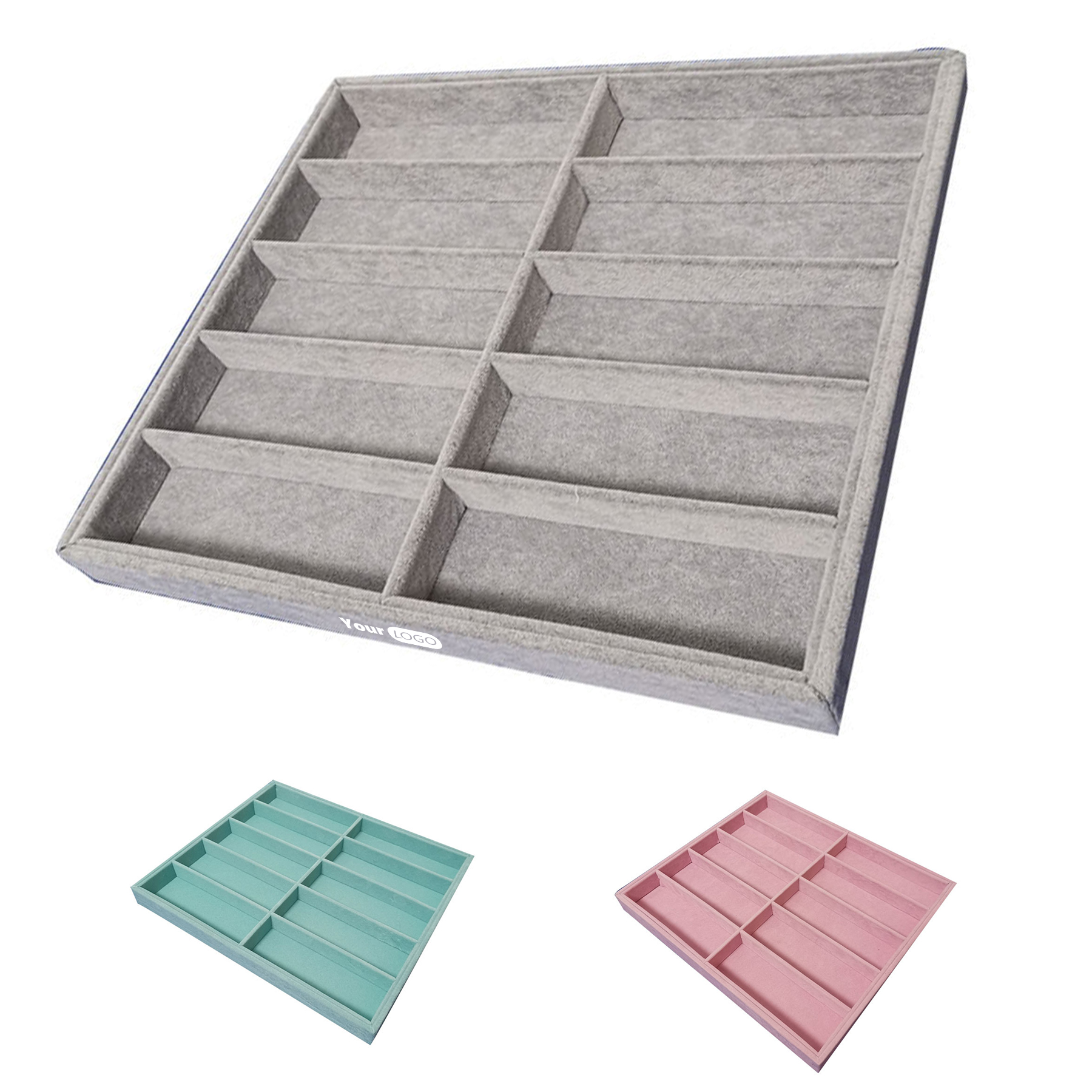 Fleece 10 Grid Glasses Storage Box 2