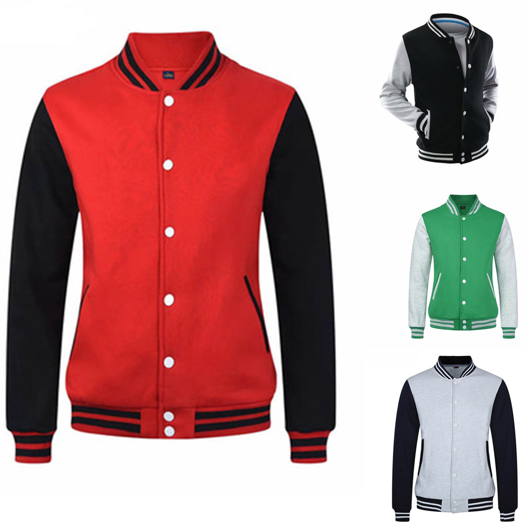 Custom Baseball Jacket, custom jacket with logo imprint 2