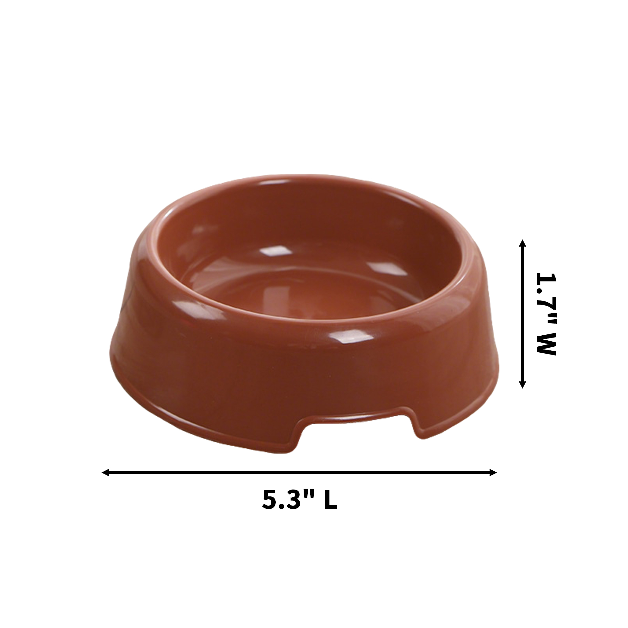 Round PP Pet Bowl With Stable Base 5.3" x 1.7" 7