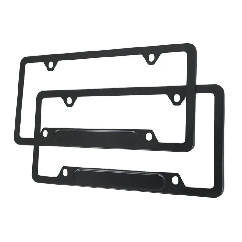 Grooved Aluminum Alloy American Car License Plate 5