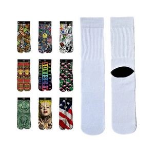 Custom Dye Sublimation Dress Socks 2