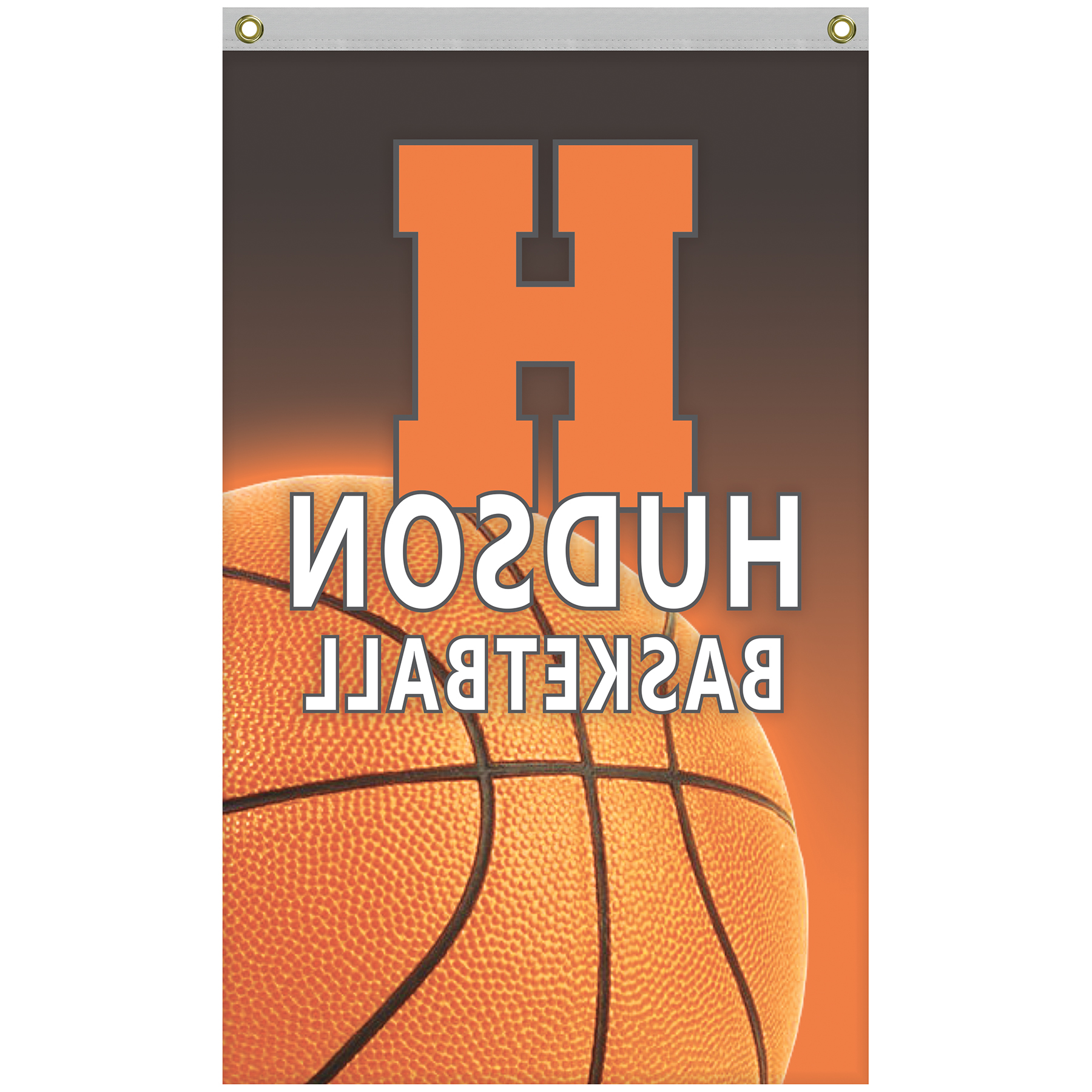 2.5' x 4' Promotional Polyester Single Reverse Vertical Flag 5