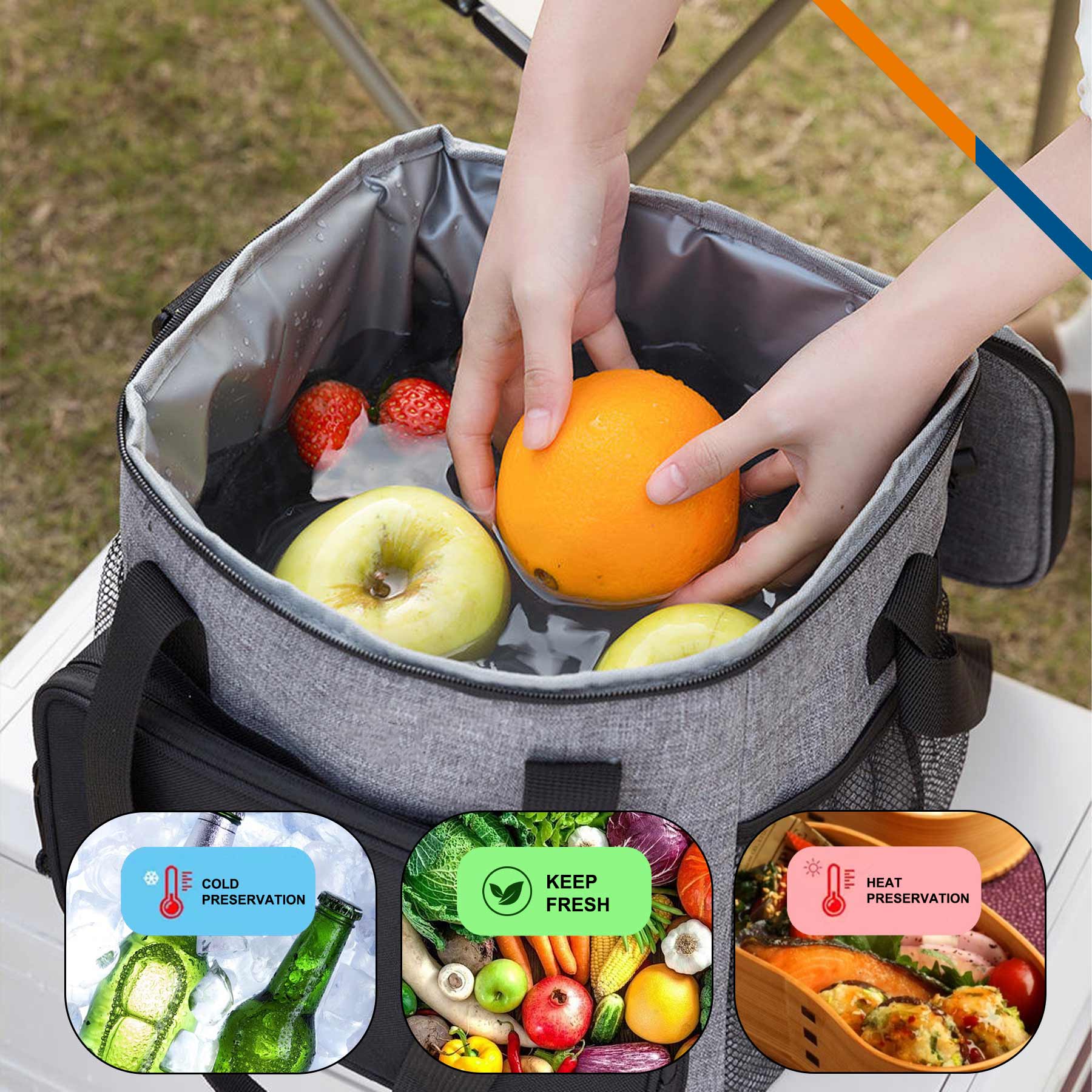 Kufresh Crossbody PEVA Insulated Cooler Bag 4