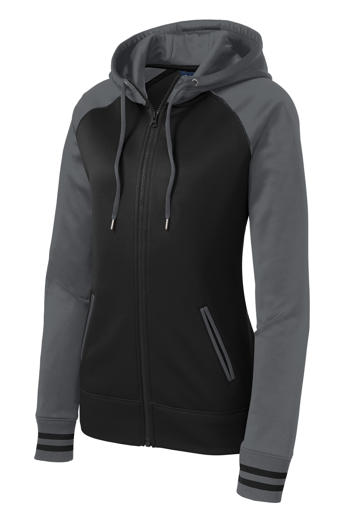Sport-Tek Women's Sport-Wick Varsity Fleece Full-Zip Hooded Jacket. LST236 20