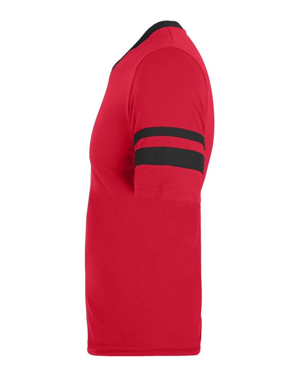 V-Neck Jersey with Striped Sleeves - 360 53