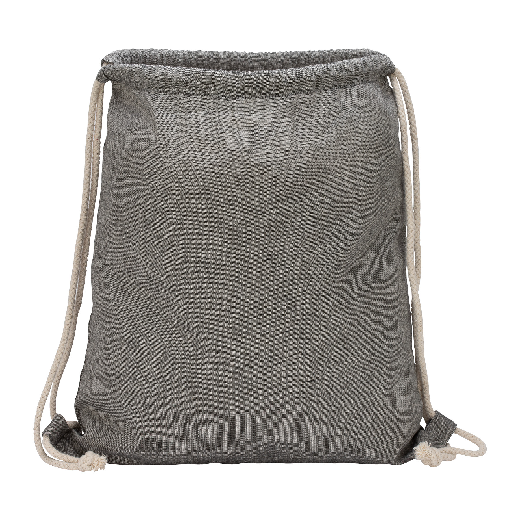 Huron Recycled Cotton Drawstring Tote 6
