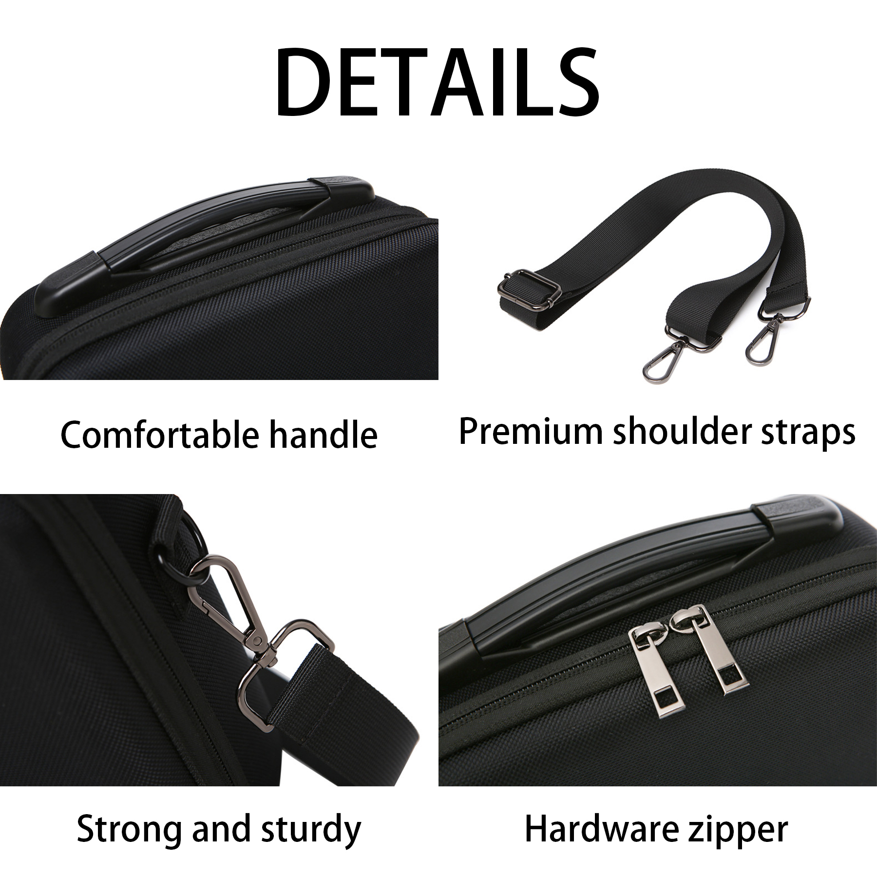 Nylon Hard shell portable digital storage bag 4