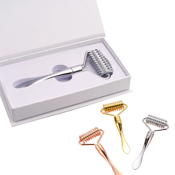 Zinc Alloy Microneedle Facial Massage Stick 4
