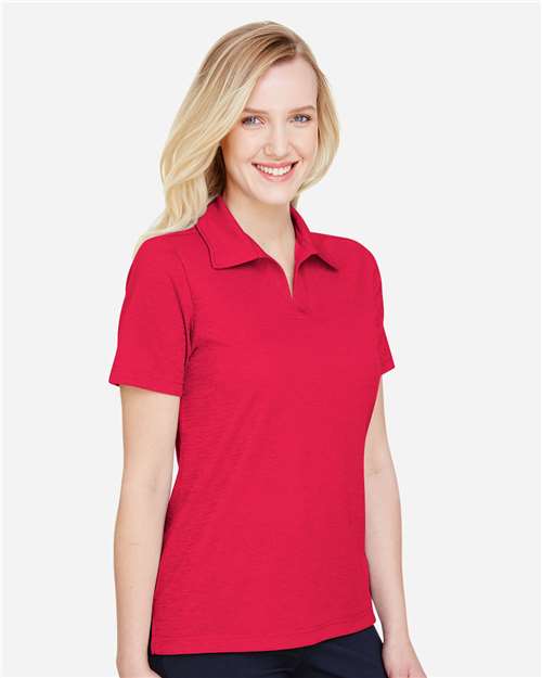 Women's CrownLux Performance® Address Melange Polo - DG22W 66