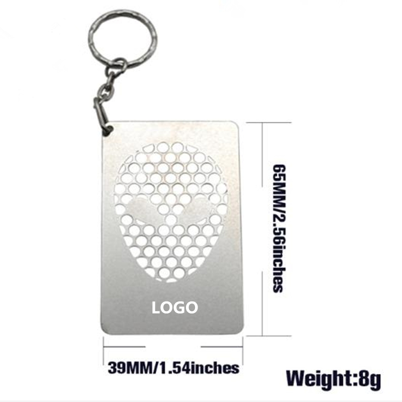 Metal Grinder Card With Keychain 3