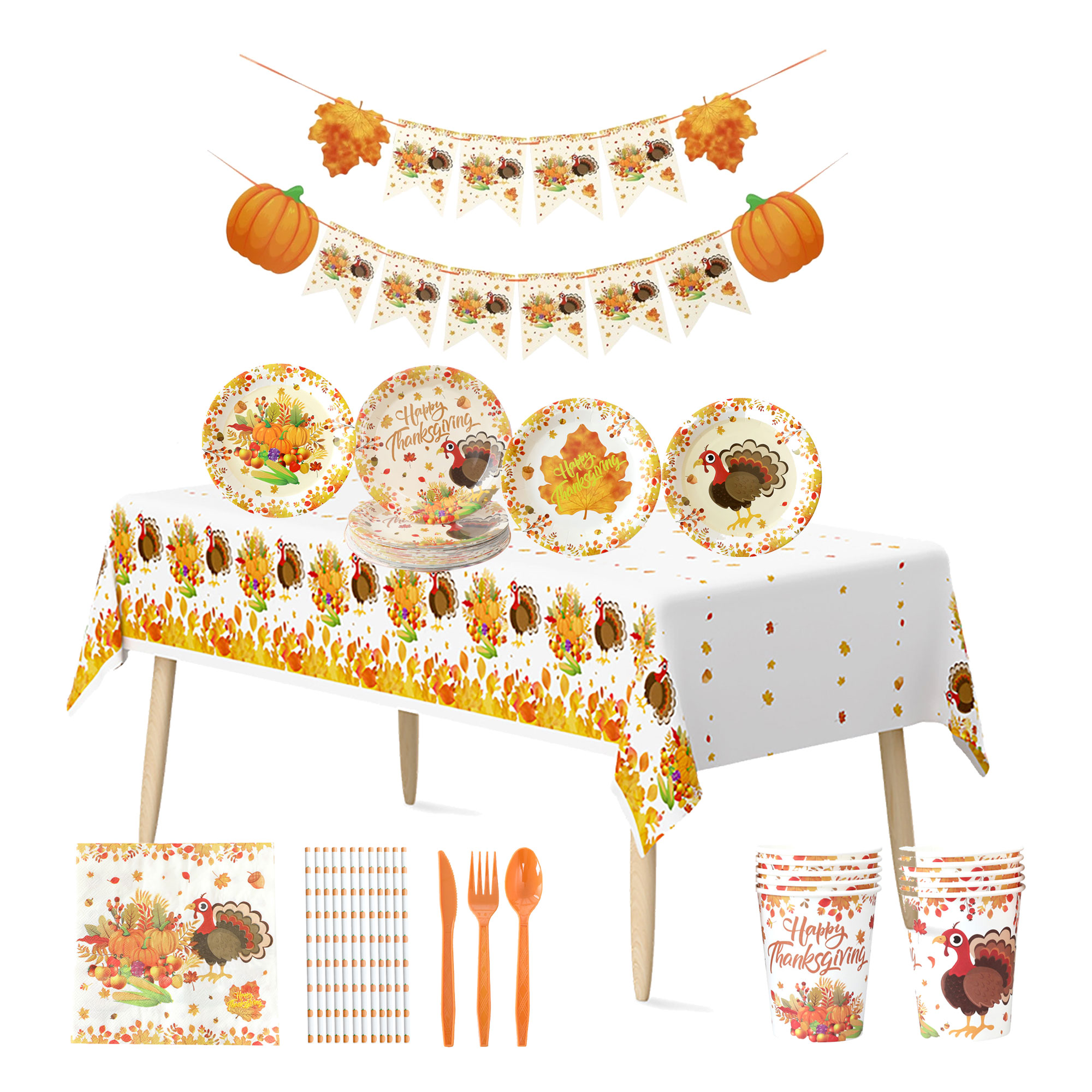 Customized Holiday Disposable Tableware 3