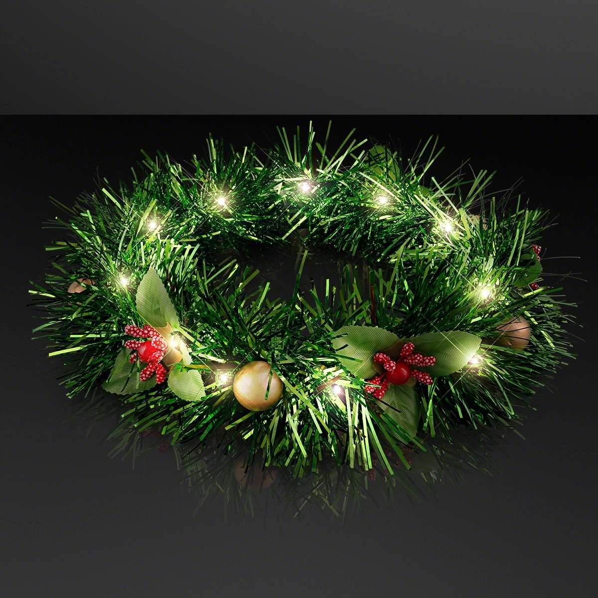 Christmas Crown Light Up Hair Wreath 4