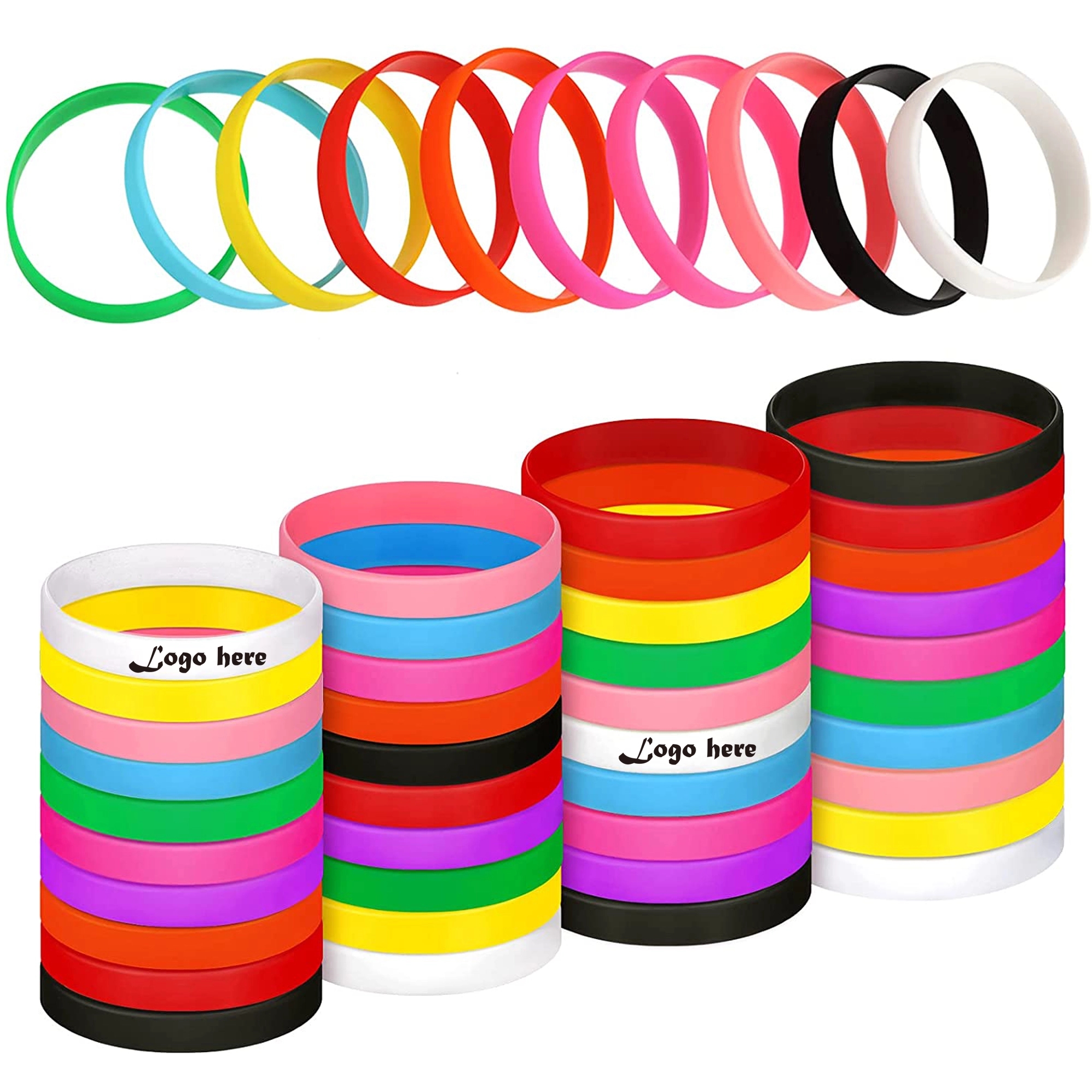 Custom Embossed Silicone Wristbands Bracelet 1