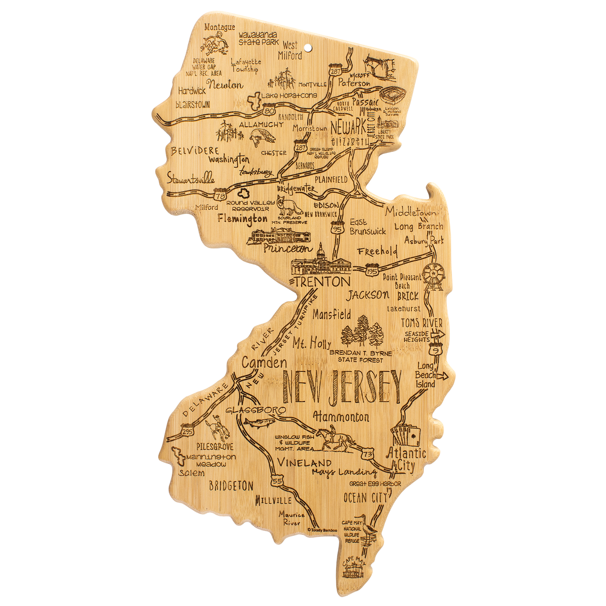 Destination New Jersey Cutting & Serving Board 2