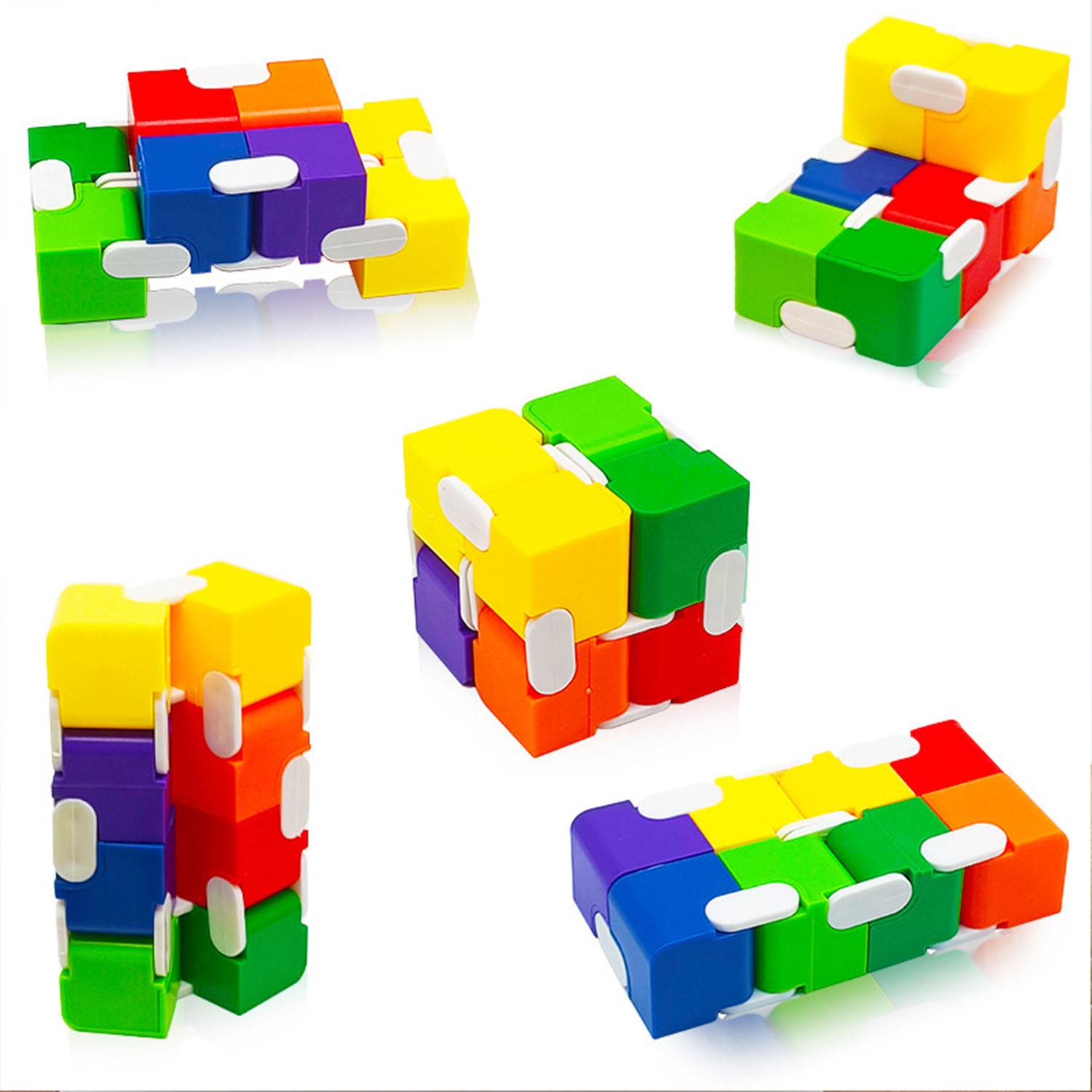Rainbow Magic Puzzle Flip Cube Finger Fidget Toy 4