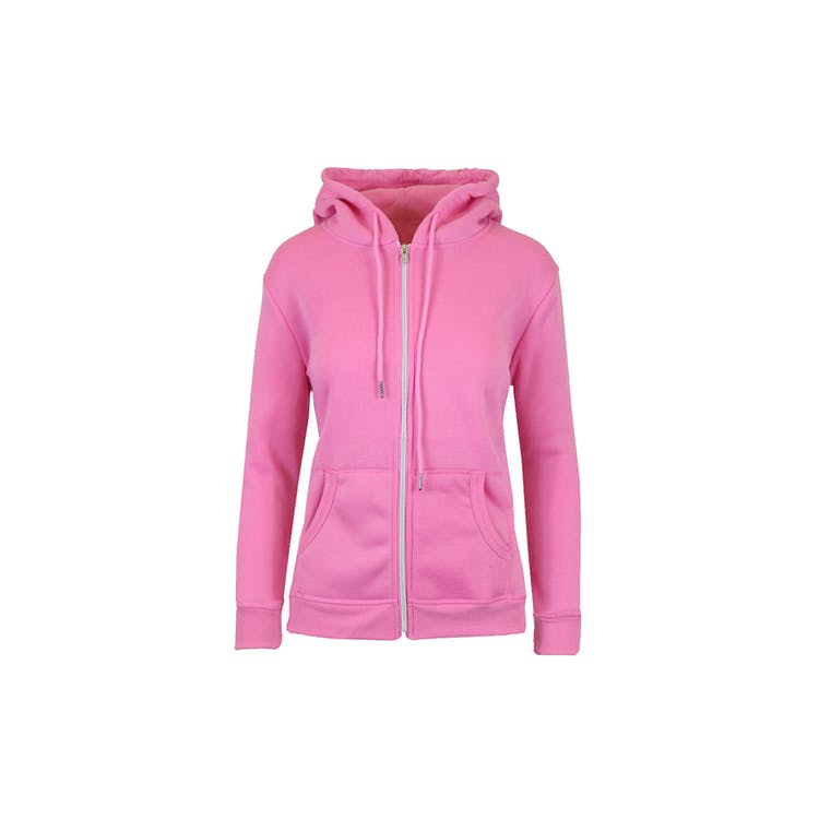Women's Full Zip Hoodies - S-2X Pink 1