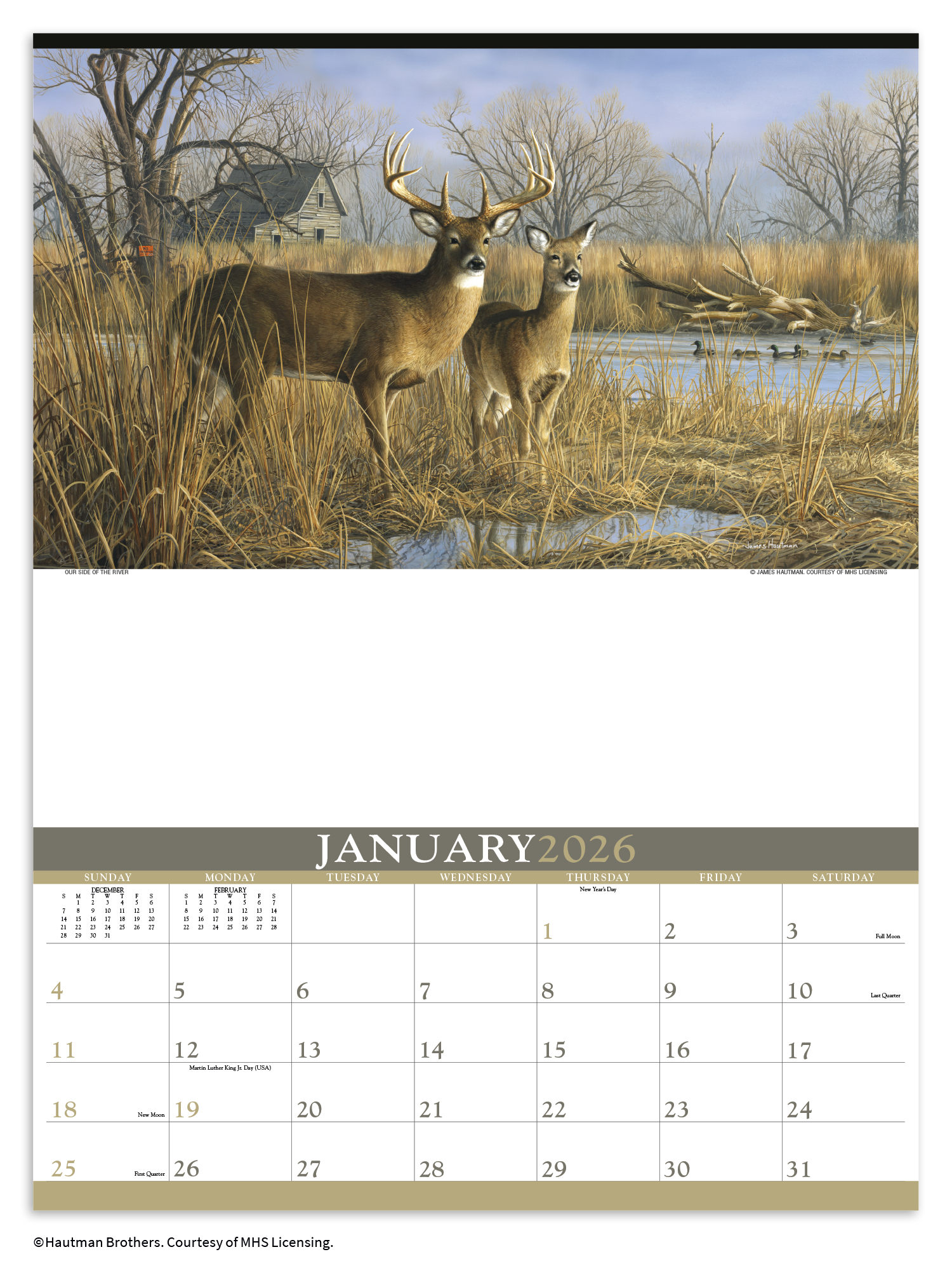 Triumph® Calendars Wildlife Art by the Hautman Brothers Calendar 2