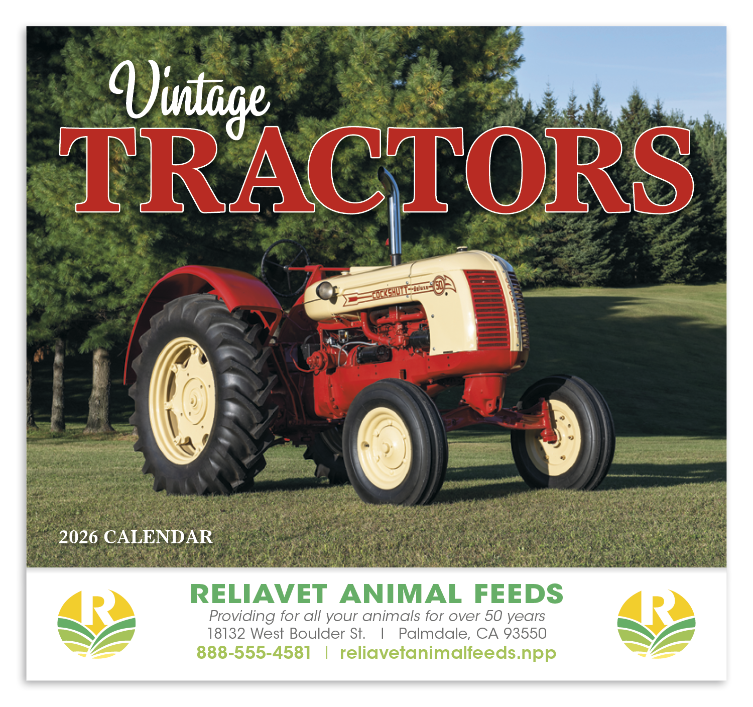 HotLine® Products Vintage Tractors Appointment Calendar - Stapled 34