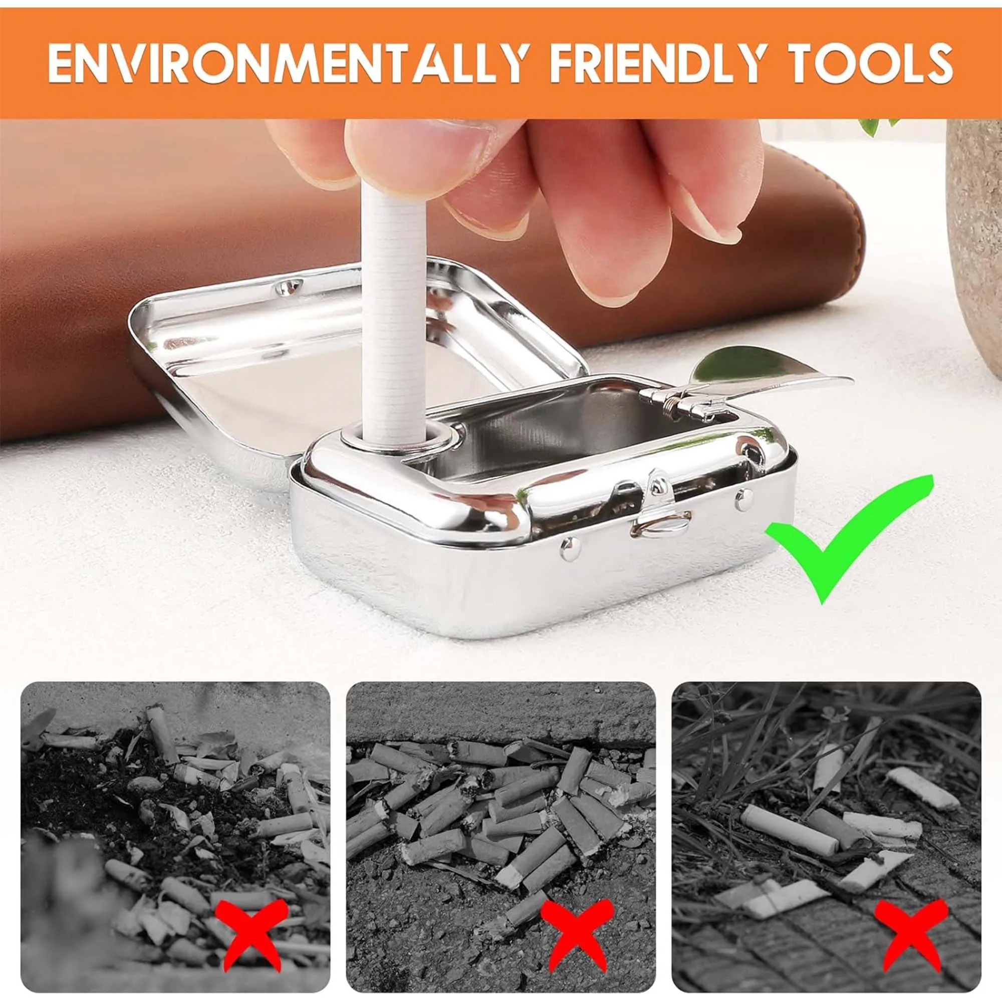 Compact Metal Ashtray 2