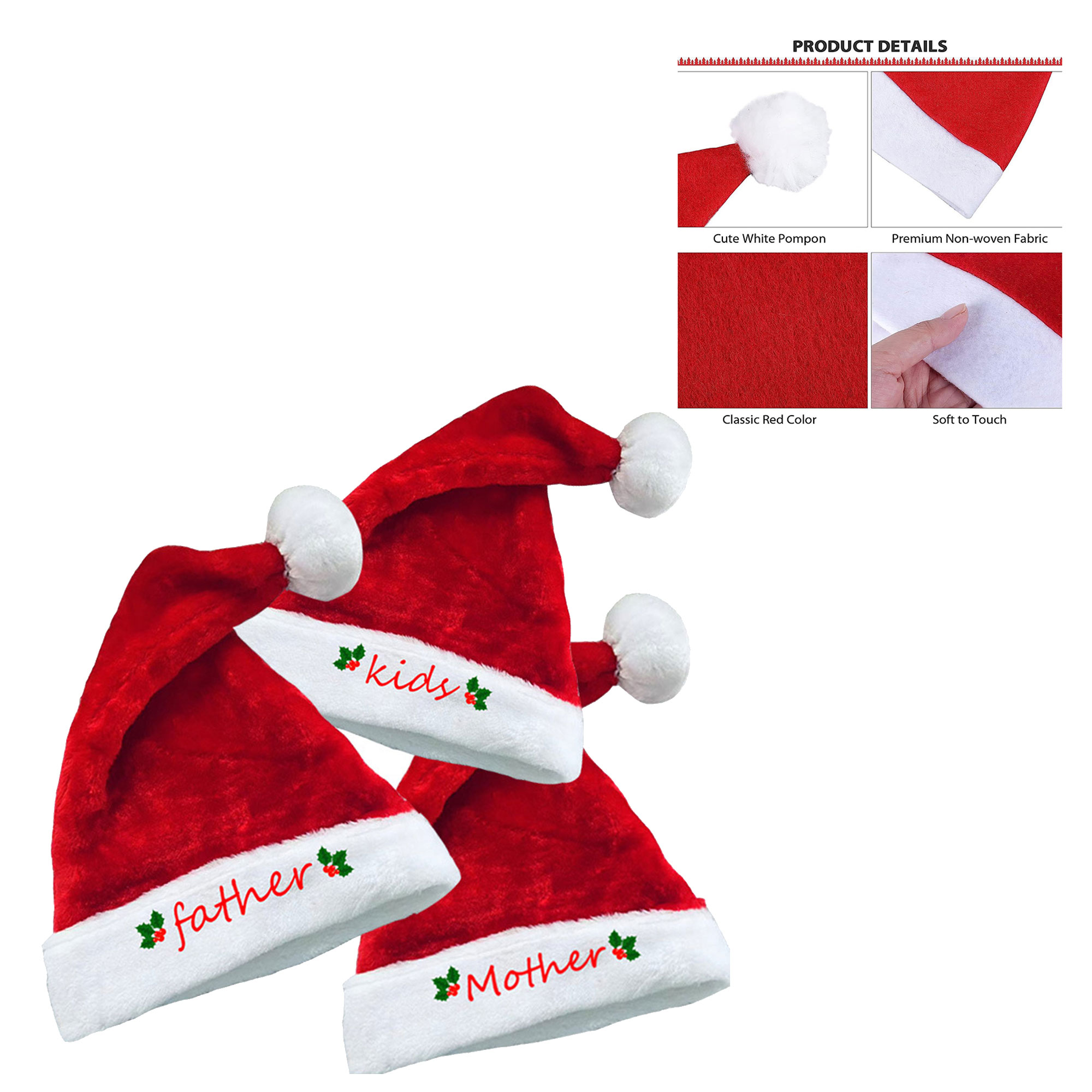 Luxury Plush Christmas Hat 1