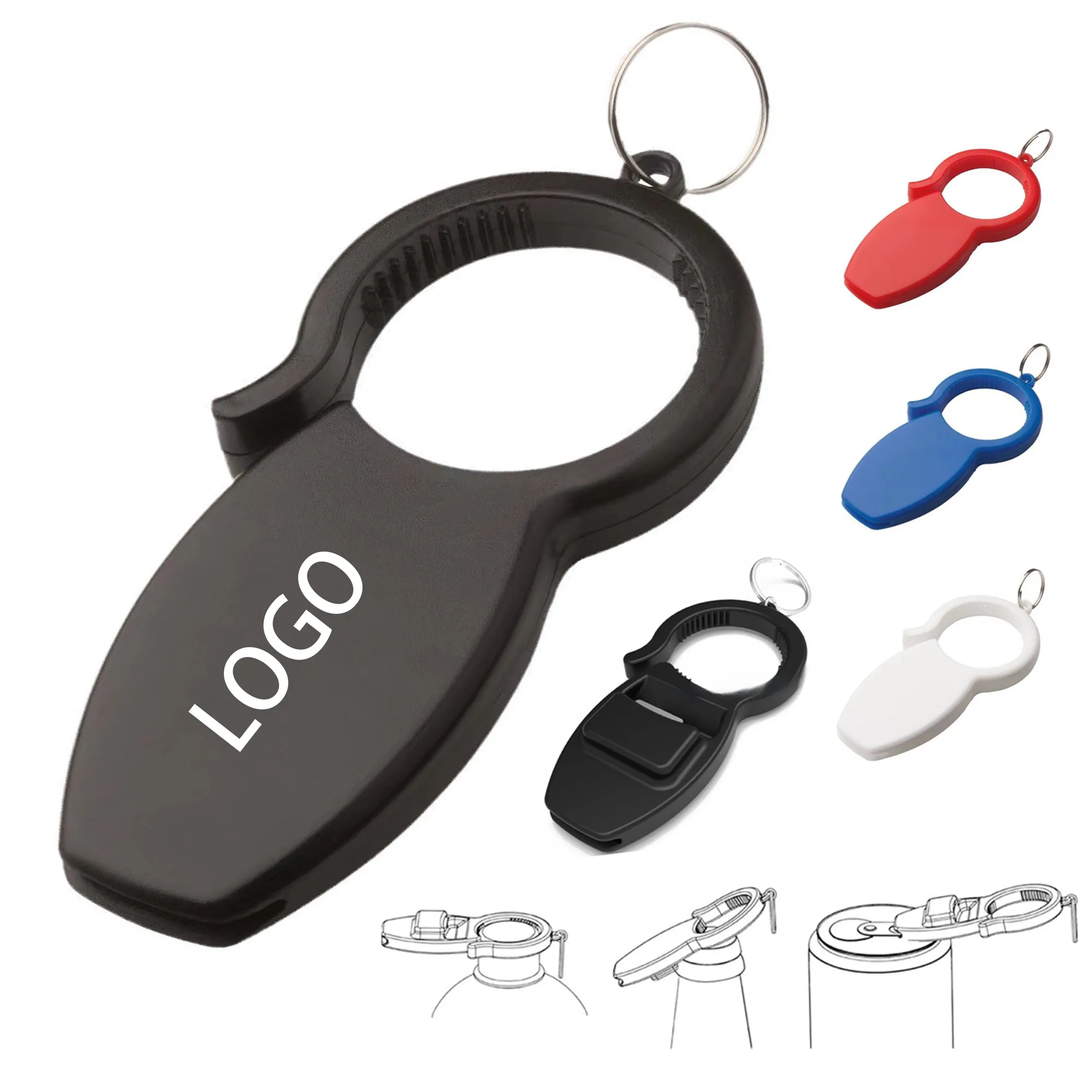 MOQ50 3-in-1 Bottle Opener Keychain 1