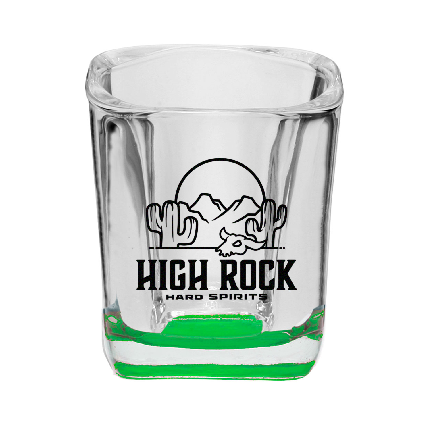 2 oz. Rounded Square Shot Glass (1 Color Imprint) 15