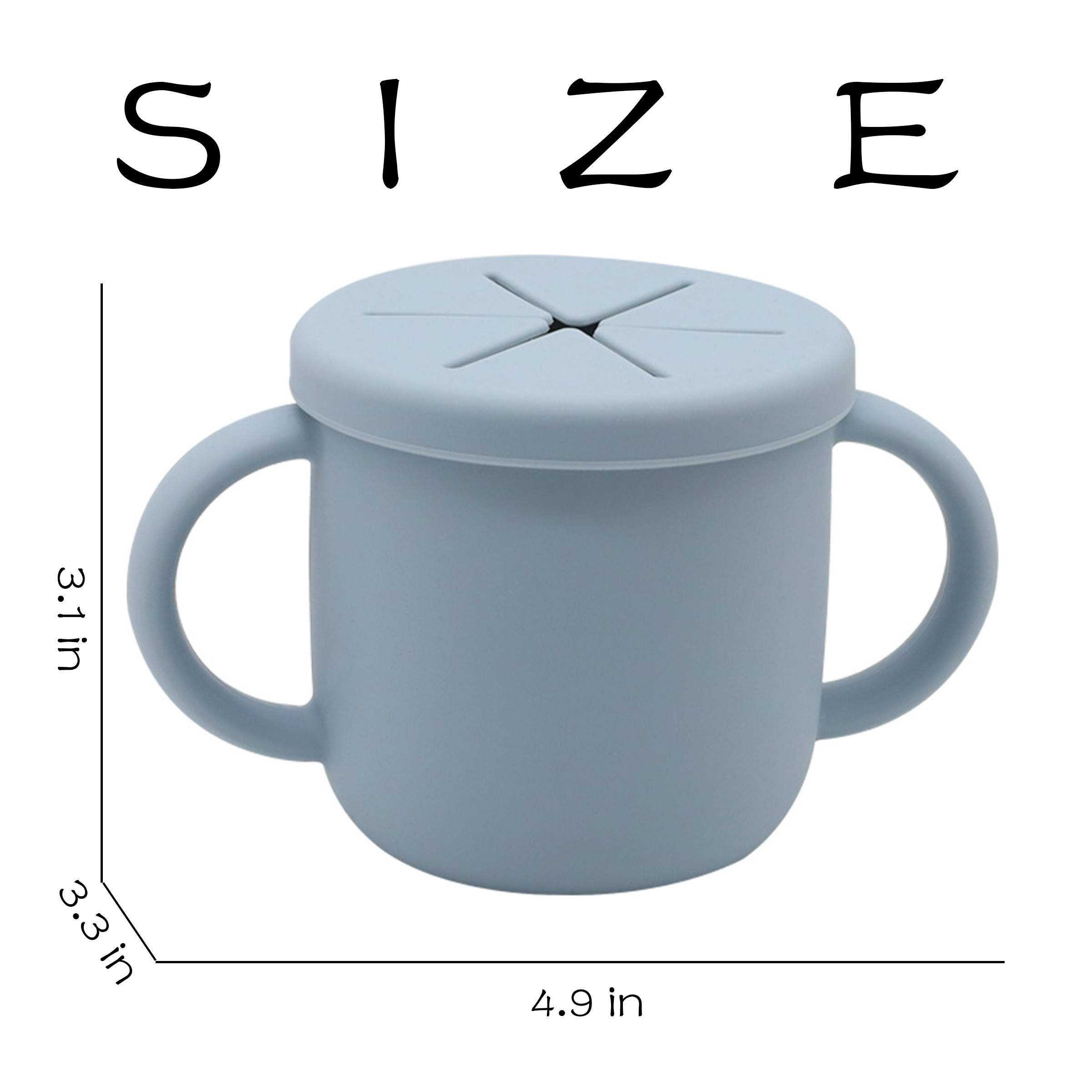 Silicone Anti Fall Portable Children's Snack Cup 4
