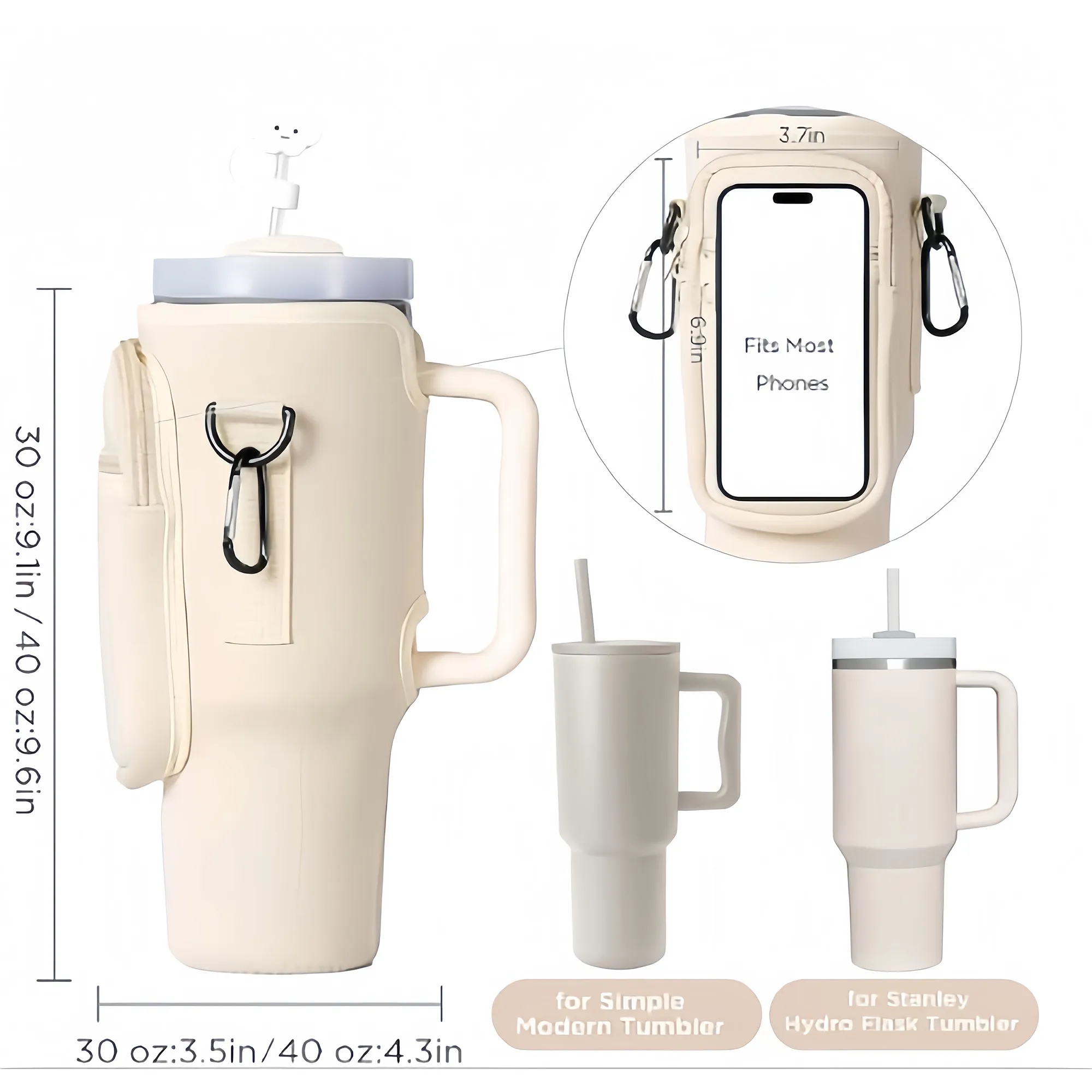 Waterproof Insulated Bottle Sling With Adjustable Strap 4