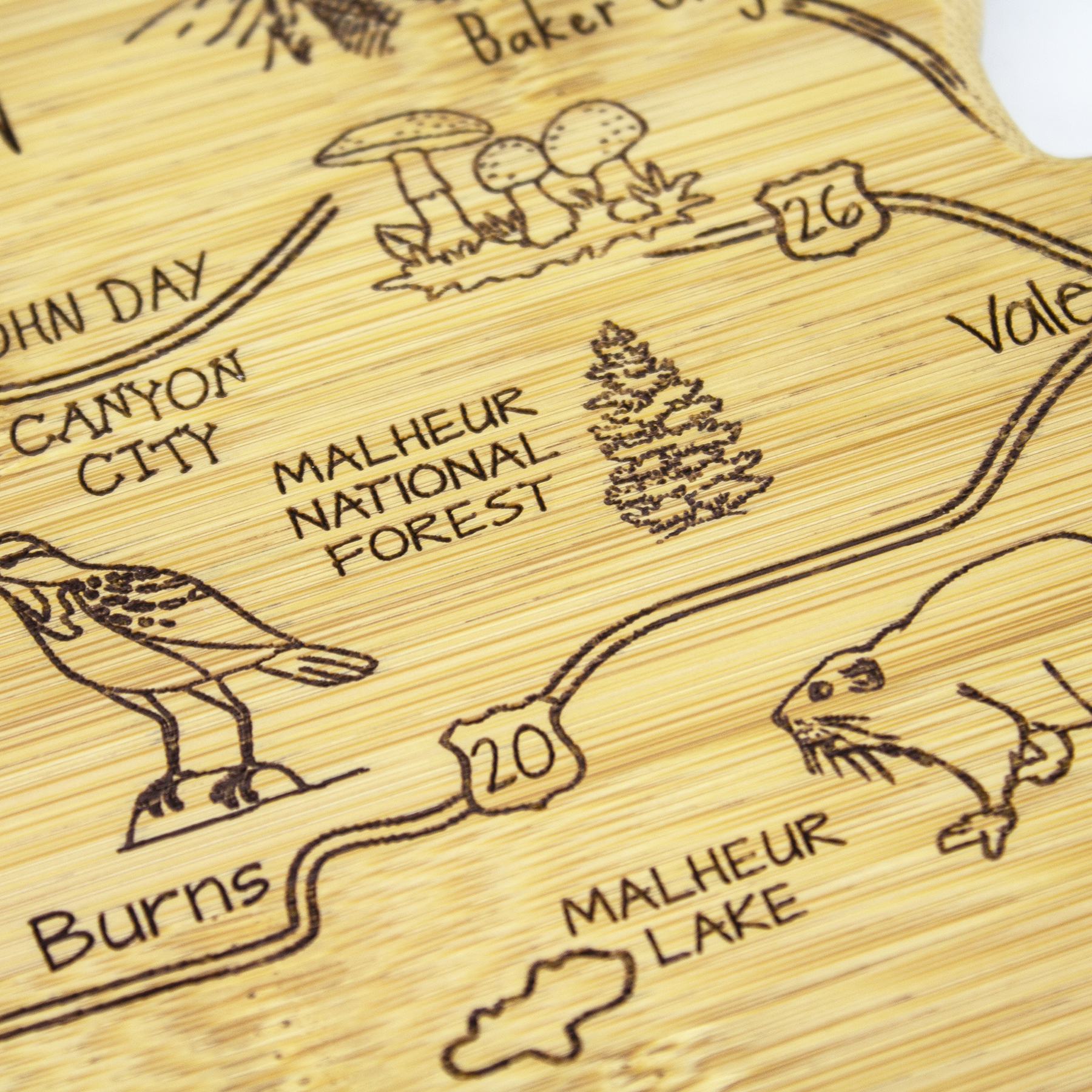 Destination Oregon Cutting & Serving Board 3