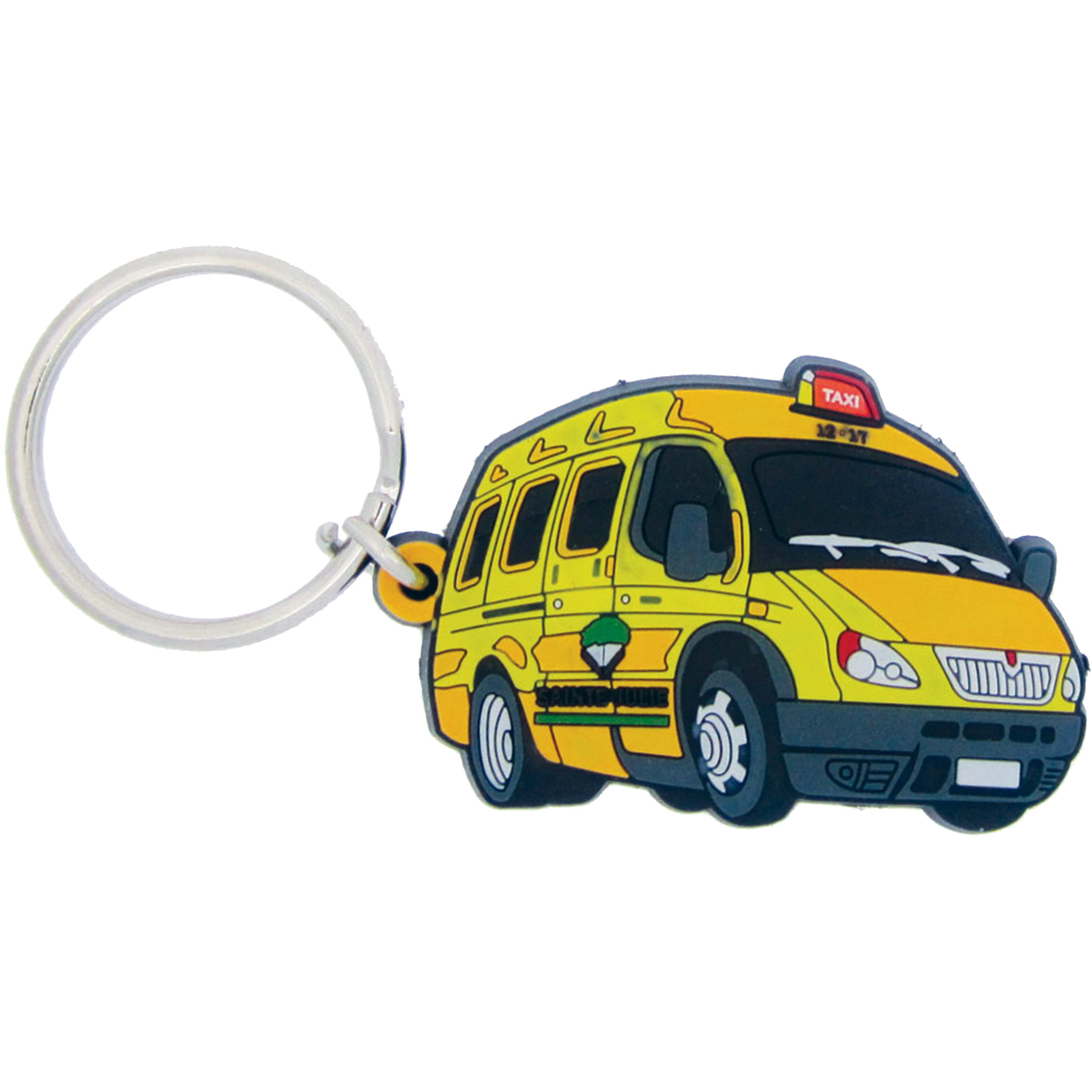 PVC Fob with Keyring: 2" W x 2" H 3