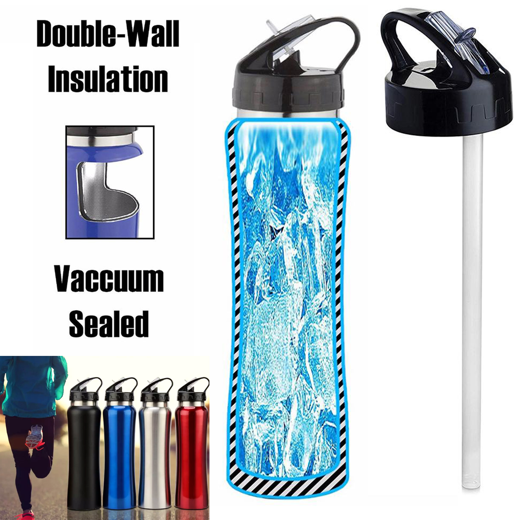 17oz Stainless Steel Water Bottles