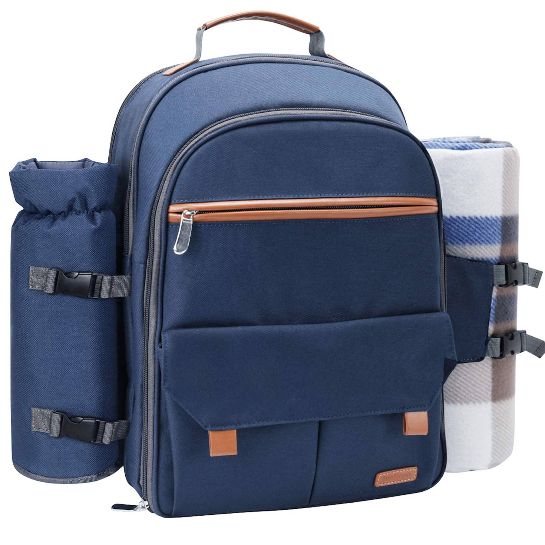 Oxford 4 Person Insulated Cooler Wine Pouch Picnic Lunch bag 6