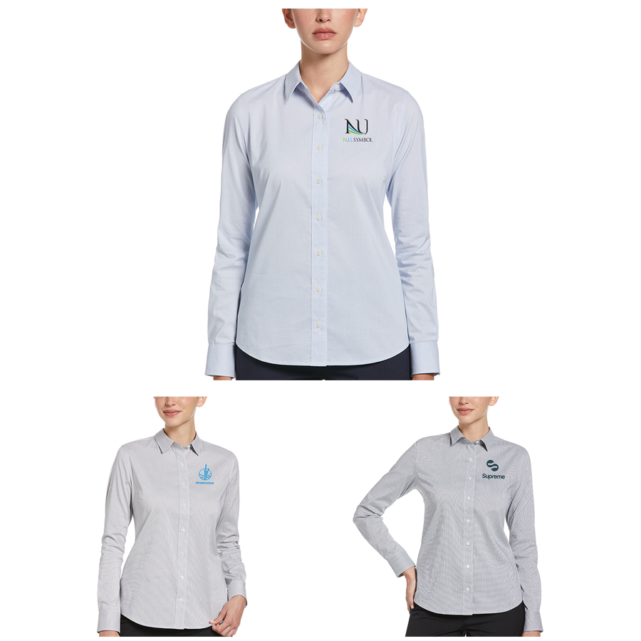 Perry Ellis Women's Grid Woven Shirt 3