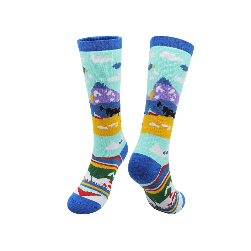 Custom Knitted Jacquard Crew Dress Socks - 168 needle 4