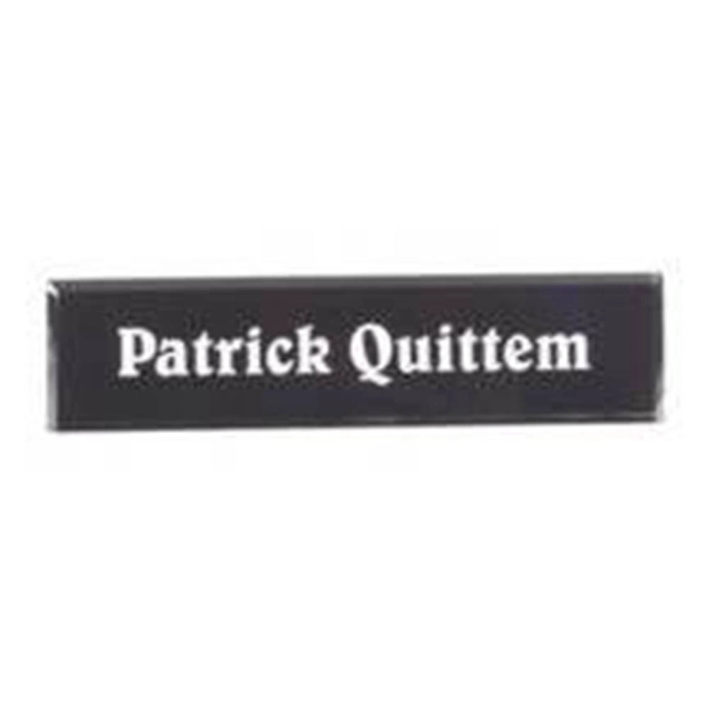 Black Acrylic Desk Wedge (10" x 2") 3