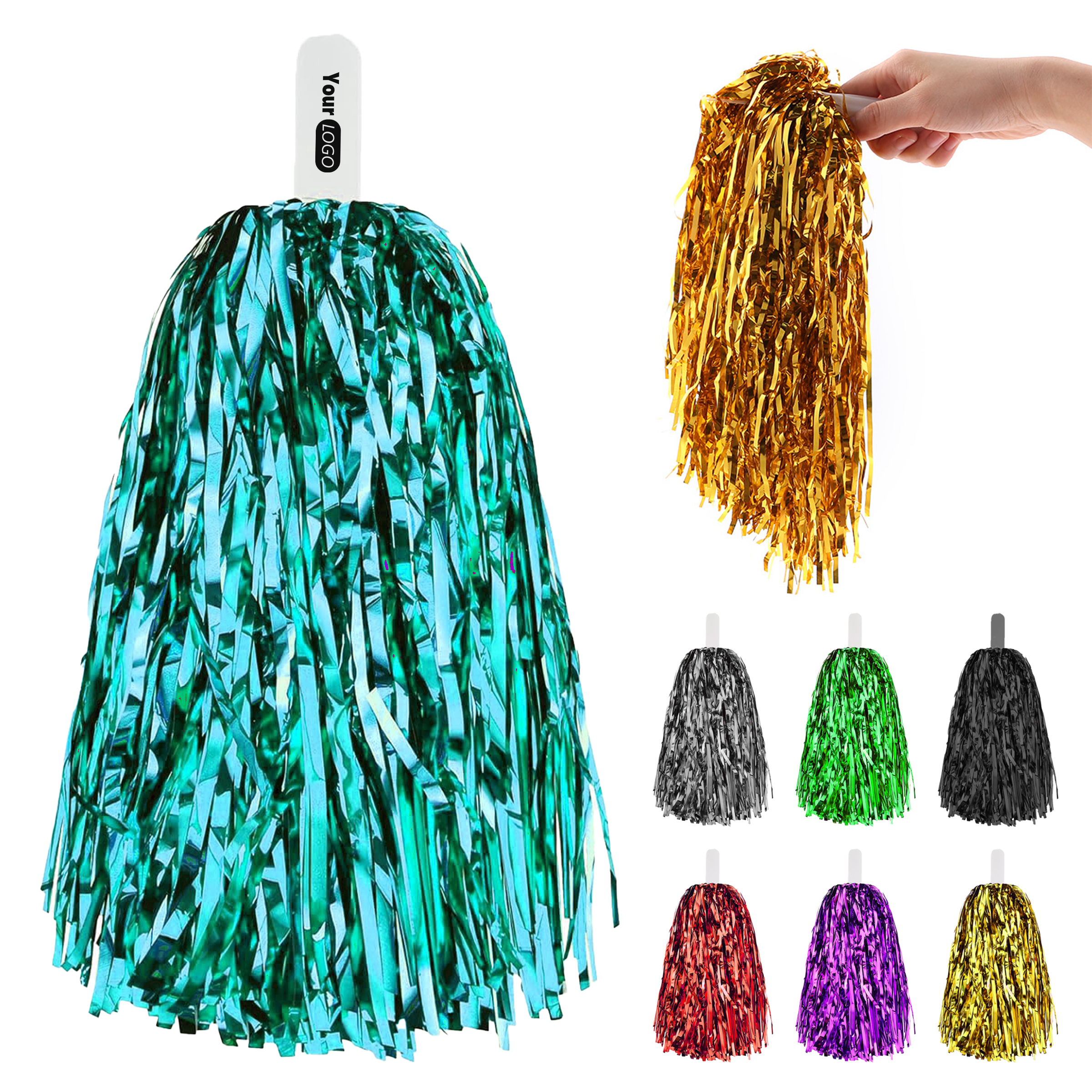 Plastic Eye-Catching Cheerleading Poms For Team Spirit And Style 1