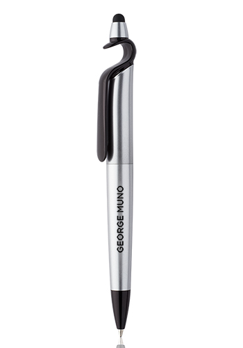 3-in-1 Plastic Pens with Stylus and Cell Stand 2