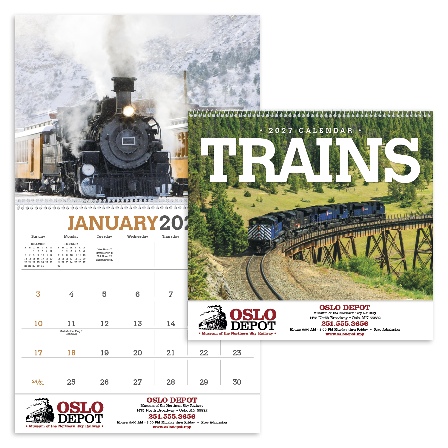 Triumph® Calendars Trains Calendar 44