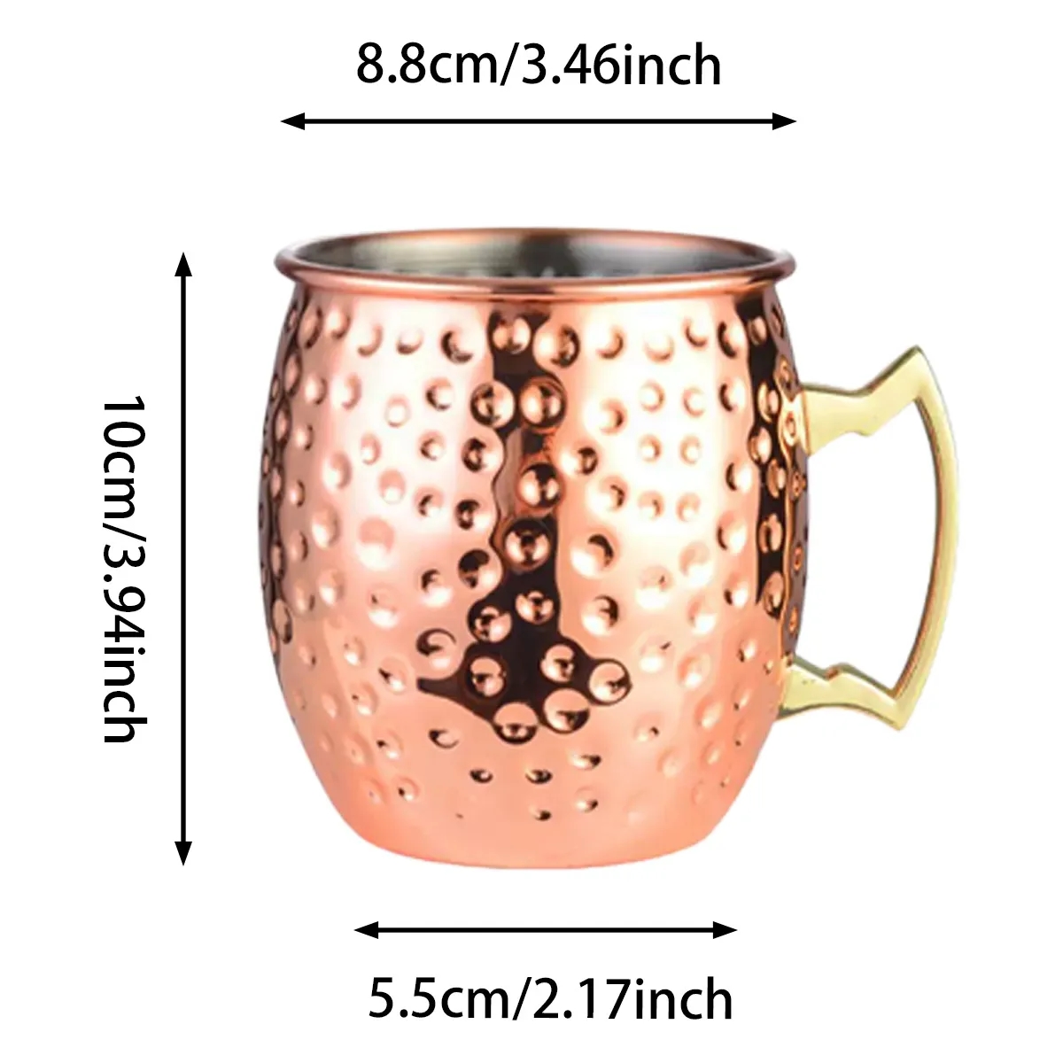 17 Oz. Copper Moscow Mule Mug For Beverages 5