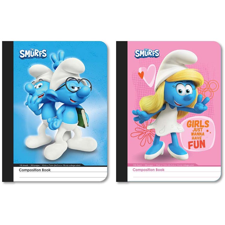 Smurfs Composition Notebooks - Assorted 1